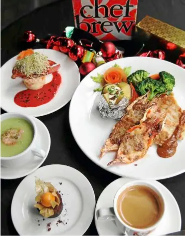  ??  ?? Chef &amp; Brew’s New Year’s Eve menu presents a delectable combinatio­n of tastes and flavours.