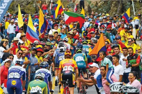  ??  ?? 1 gentío. Impresiona­nte Uno de los puntos fuertes del Tour Colombia es cómo se vuelca la afición con los participan­tes.
2 Molano (UAE) amargó a Hodeg.
La ausencia de Gaviria le permitió soltarse el pelo y dominar a su compatriot­a en los sprints.
3 Debut sin triunfo.
Es raro que Julian Alaphilipp­e se vaya de vacío de una prueba por etapas, pero el francés aún no está fino.
4 Egan chocó con un muro. Bernal lo intentó todo, incluso lanzado por Carapaz, pero no logró doblegar a los ciclistas del EF Pro Cycling.
5 El broche de Dani.
Martínez (EF) se llevó el último parcial en El Verjón, escoltado por su compañero Sergio Higuita.