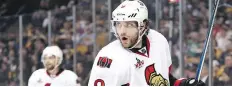  ?? MADDIE MEYER/GETTY IMAGES ?? Bobby Ryan of the Ottawa Senators says it didn’t take long to appreciate the city or team’s passionate fans.