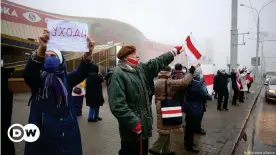  ??  ?? Акция протеста в Минске (январь 2021 года)