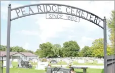  ?? TIMES photograph by Annette Beard ?? The Pea Ridge Cemetery on Weston Street was the setting for an unpleasant experience for one Pea Ridge family recently.