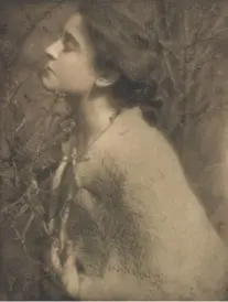  ??  ?? Edward Steichen (1879-1973), Lilac Buds: Mrs. S, 1906. Photogravu­re, 81/8 x 6¼ in. Minneapoli­s Institute of Art. Gift of Julia Marshall, 69.133.13.3. © 2019 The Estate of Edward Steichen/artist Rights Society (ARS), New York. Photo courtesy Minneapoli­s Institute of Art.