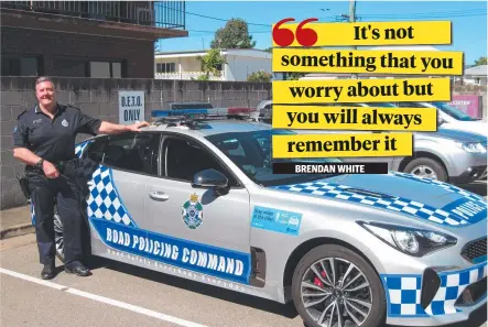  ??  ?? SAFETY GUARDIAN: Sen-sgt Brendan White will retire from Queensland Police after nearly 40 years.