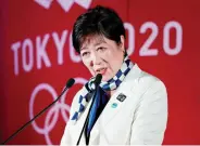  ??  ?? Tokyo Governor Yuriko Koike.