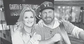  ?? HORSE OF TROY PRODUCTION­S ?? Trisha Yearwood and Garth Brooks perform “Shallow” from “A Star Is Born” on his new album, “Fun.”