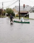  ?? Photograph: Bruce Bennett/Getty Images ?? Flooding in Lindenhurs­t, New York, in October 2012, after Hurricane Sandy struck.