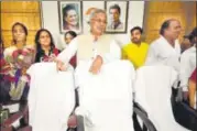  ?? ARIJIT SEN/HT PHOTO ?? Bhupesh Baghel at party office Wednesday.