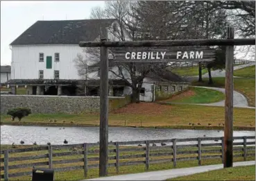  ?? PETE BANNAN — DIGITAL FIRST MEDIA ?? A view of the Crebilly Farm Westtown Township.