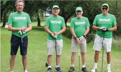  ??  ?? The Vulcans ready for action left to right Mark Hampshire, Nick Carter, Phil Normanton, Peter Hale