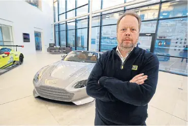  ??  ?? Aston Martin CEO Andy Palmer at the company’s world headquarte­rs in Gaydon, Britain.