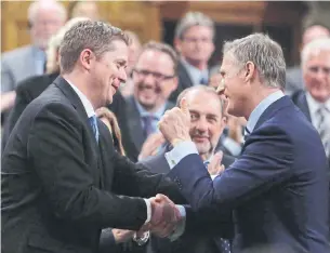  ?? FRED CHARTRAND/THE CANADIAN PRESS FILE PHOTO ?? The Conservati­ve policy convention in Halifax will provide party leader Andrew Scheer with the chance to shift the focus away from rogue tweets by MP Maxime Bernier.