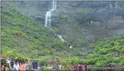  ?? HT FILE PHOTO ?? Between June and September, Pandavkada waterfall at Kharghar sees around 4,000 visitors during weekends.