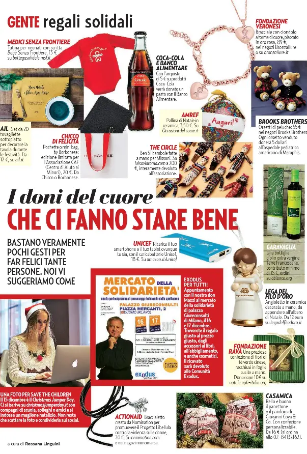 Regali Di Natale Solidali Medici Senza Frontiere.Pressreader Gente 2017 12 09 A Natale Fate Regali Solidali