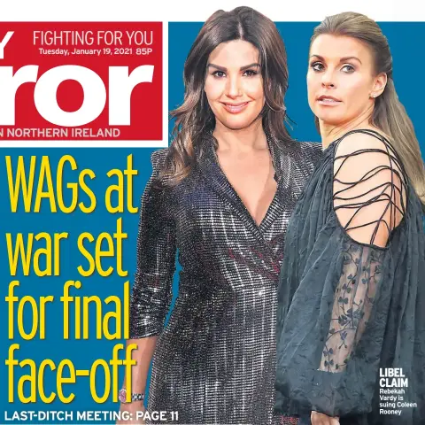  ??  ?? LIBEL CLAIM Rebekah Vardy is suing Coleen Rooney