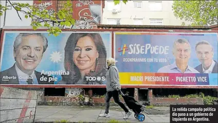  ?? Foto: Henry Lapo / EXTRA ?? La reñida campaña política dio paso a un gobierno de izquierda en Argentina.