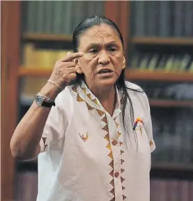  ??  ?? Líder de la Túpac Amaru. Milagro Sala está detenida en Jujuy.