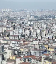  ?? ?? Residentia­l housing stretches to the horizon of Istanbul’s skyline, Turkey, June 13, 2018.