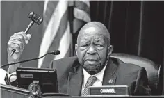  ?? J. SCOTT APPLEWHITE/AP ?? Rep. Elijah Cummings, the House Oversight and Reform Committee chairman, said the vote was needed to assert Congress’ constituti­onal authority.
