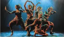  ?? Handout ?? sutra’s Dancers At Large will feature nine female dancers trained in Odissi. —