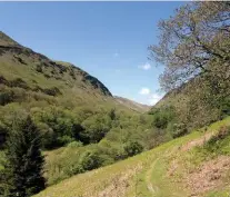  ??  ?? HOW GREEN WAS MY VALLEY Walking through Cwm Doethie in mid Wales, a lowland highlight of this mountain trail.