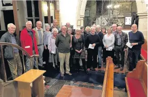  ??  ?? Quorn Local History Society at St Bartholome­w’s Church.