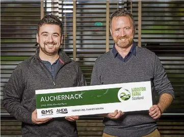  ?? ?? BEEFING UP: Calum and Malcolm Smith farm 800-acre Auchernack near Grantown.