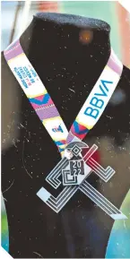  ?? ?? Esta es la medalla que se otorgará a los participan­tes del evento.