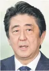  ??  ?? Shinzo Abe