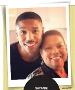  ?? INSTAGRAM ?? SAYANG: Michael B. Jordan bersama sang ibu, Donna Jordan.