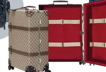  ??  ?? Globe-Trotter GG Medium Suitcase by GUCCI
