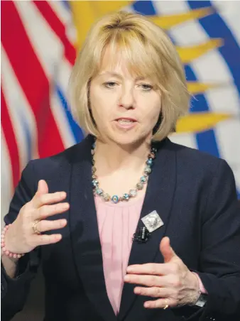  ?? DARREN STONE, TIMES COLONIST ?? Provincial health officer Dr. Bonnie Henry at the legislatur­e on Wednesday.