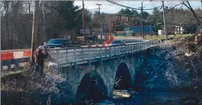  ?? RIDOT photo ?? The Stone Arch Bridge in Slatersvil­le will soon close for repairs.