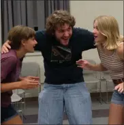  ?? SUBMITTED PHOTO - PORTER HOLT ?? Talisman Players present their summer musical, “Oliver!” Sept. 6 to 8 at Schaeffer Auditorium at Kutztown University. Pictured from left to right are Vivien Setliff, Matthew Lupacckino, and Morgan Claypoole.