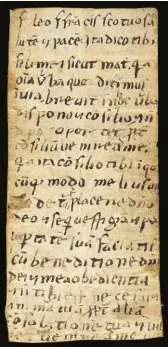  ??  ?? La Lettera a Frate Leone è uno dei due scritti autografi di San Francesco. È conservata nel Duomo di Spoleto.