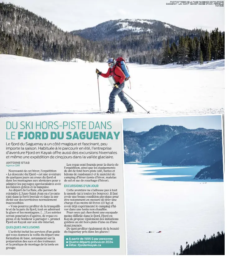 DU SKI HORSPISTE DANS LE FJORD DU SAGUENAY PressReader