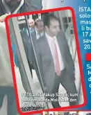  ??  ?? FETÖ amiri Yakup Saygılı, kumpas sonrasında Mali Şube’den böyle ayrıldı.