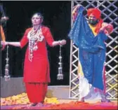  ?? ANIL DAYAL/HT ?? ‘Pul Siraat’ being staged at Bal Bhawan, Sector 23, in Chandigarh on Saturday.