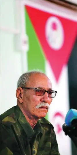  ?? EFE ?? El líder del Frente Polisario, Brahim Ghali