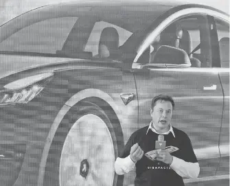  ?? ?? Elon Musk, director ejecutivo de Tesla