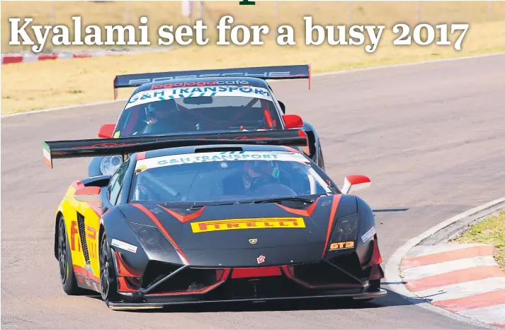  ?? Picture: RacePics. ?? QUICKEST. The quickest lap times during Kyalami’s two Motorsport Festivals this year should be set by the G&H Transport Extreme Supercar brigade.