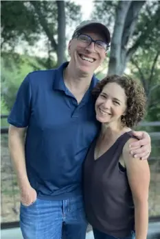  ?? ?? Dan White and Amy Ettinger at an Elvis Costello concert in Saratoga, California, in August 2022.