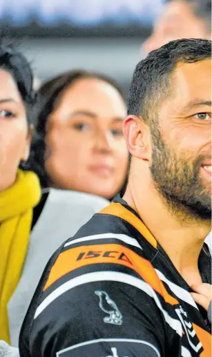  ?? Photo / NRL ?? What is best for wife Zoe and son Fox will figure in Benji Marshall’s decision.