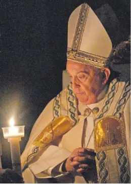  ?? ?? El papa Francisco impartirá esta mañana la bendición urbi et orbi.