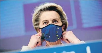  ?? FRANCISCO SECO / AP ?? La presidenta de la Comisión Europea, Ursula von der Leyen, anunció ayer el acuerdo