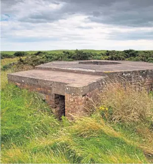  ?? Picture: Paul Reid. ?? Angus Council leader calls for sections of Montrose’s Second World War coastal defences to be preserved as erosion puts them under severe threat.