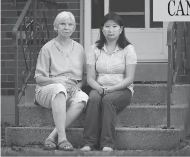  ?? DAX MELMER / POSTMEDIA NEWS ?? Yanhong Dewan, 22, pictured with her mother, Yvonne Soulliere, is disappoint­ed after the Federal Court upheld a human rights commission ruling that states Canadian Blood Services is within its right to block Dewan from donating blood.