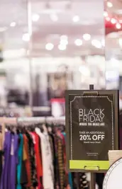  ??  ?? Black Friday is more evident in Irish cities, towns and shopping malls than ever before
