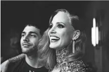  ?? SHAYNE LAVERDIÈRE FILMS SÉVILLE ?? Xavier Dolan et Jessica Chastain sur le plateau de tournage du film, qui n’a toujours pas de date de sortie annoncée