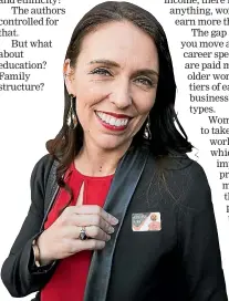  ??  ?? New PrimeMinis­ter Jacinda Ardern believes there is no reason for a gender pay gap to exist in New Zealand in 2017.