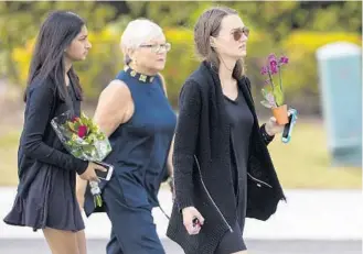  ?? MATIAS J. OCNER/MIAMI HERALD ?? Funeral services for Jaime Guttenberg were held at the Fort Lauderdale Marriott Coral Springs at Heron Bay.